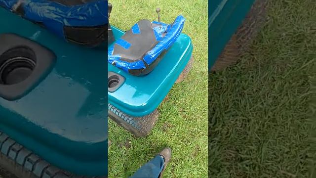 fender paint job on craftsman LT mower 😊✌️ смотреть онлайн