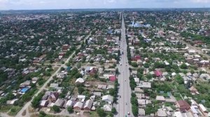 От Грушевского моста по ул Советской города Шахты на квадрокоптере 15.06.2017 Ростовская область