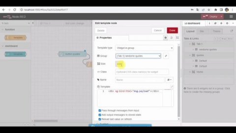 NODERED | Create Button and View Text In Dashboard NodeRed | NodeRed Dashboard