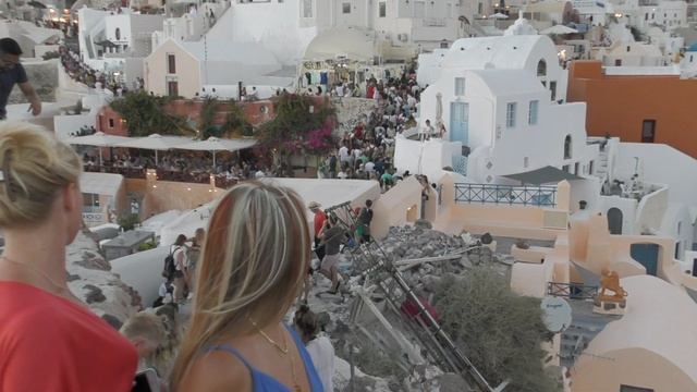 САНТОРИНИ.Закат в сказочной ОЙЕ. SANTORINI.Sunset in fabulous OIA.