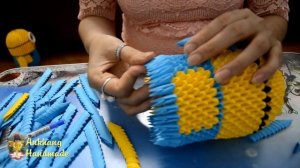 HOW TO MAKE 3D ORIGAMI MINION | DIY PAPER MINION TOY TUTORIALS