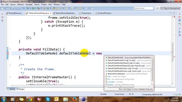 Master / Detail JTable in Java Desktop Application in Eclipse смотреть онлайн