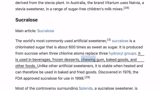 Sugar substitute - Wikipedia смотреть онлайн