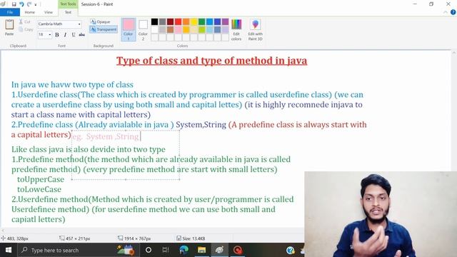 Type of class and method in java || Session-6 || Java tutorial for beginners | java full course