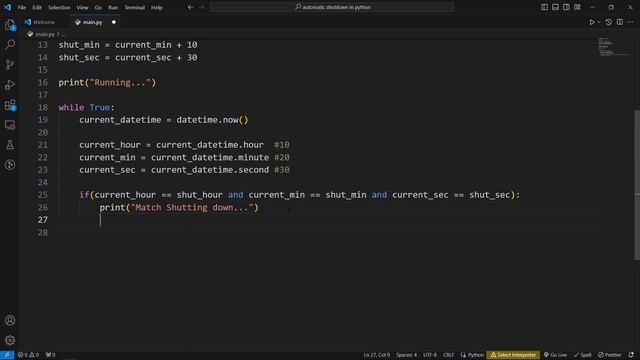 Creating an Automatic Window Shutdown Program in Python - Step-by-Step Tutoria