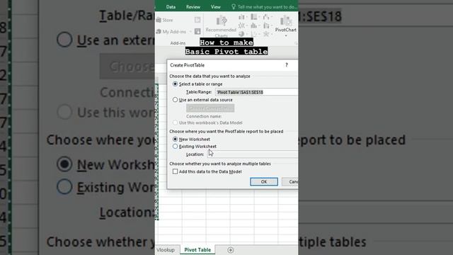 TRICK 68 : How to make basic PIVOT TABLE // Interview excel???