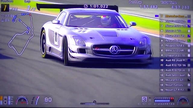 Mercedes-Benz SLS AMG GT3 VS Toyota Minolta 88CV смотреть онлайн