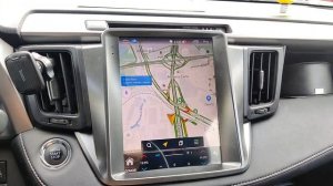 установка мультимедиа в стиле Тесла на toyota RAV4 2016 года
