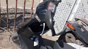 Suzuki Address V100 запуск на холодную после простоя.
