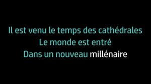 Le Temps Des Cathedrales (karaoke/instrumental) OST Notre Dame De Paris