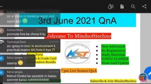 Live QnA For IGNOU Learner's || All Updates & News /MST LIVE