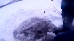 Ловля на жерлицы зимой.  Установка жерлиц на налима .