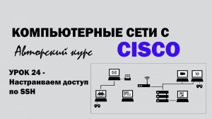 Компьютерные сети с CISCO - УРОК 24 из 250 - Настраиваем доступ по SSH