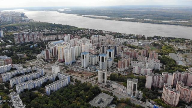 С высоты птичьего полёта / Октябрьский район /  5-ая просека / сентябрь 2021 / город Самара / Russi
