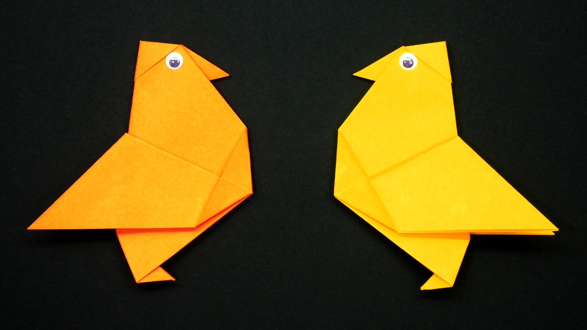 Как сделать Цыпленка из бумаги | Оригами Цыплёнок своими руками | Фигурка Птицы для детей без клея