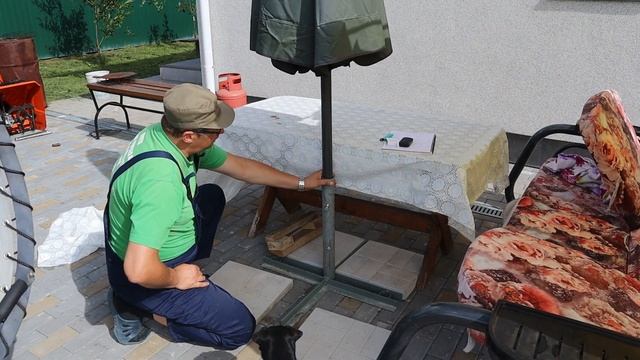 Как закрепить зонт от солнца? Наш загородный дом - зона отдыха.