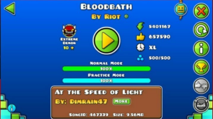 ЭКСТРЕМАЛЬНОЕ ПРОХОЖДЕНИЕ УРОВНЯ BLOODBATH В Geometry Dash!