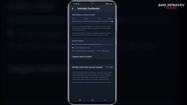 TELEGRAMNING PAPKASI QAYERGA YO'QOLDI? Telegramning keshlarini to'liq tozalash #2022 смотреть онлайн