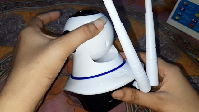 Unboxing Cffted Double Antenna Smart wifi auto rotating via mobile night vision mobile HD cctv wifi смотреть онлайн