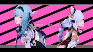 【Genshin Impact MMD／4K／60FPS】Eula & Shenhe【[A]ddiction】