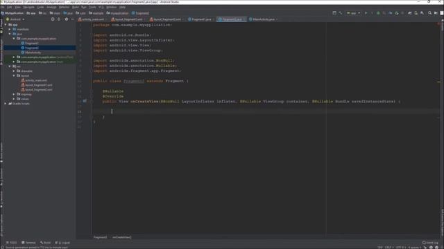 Load fragment in android activity layout with java смотреть онлайн