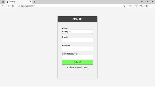 Form Validation [ React Js ] смотреть онлайн