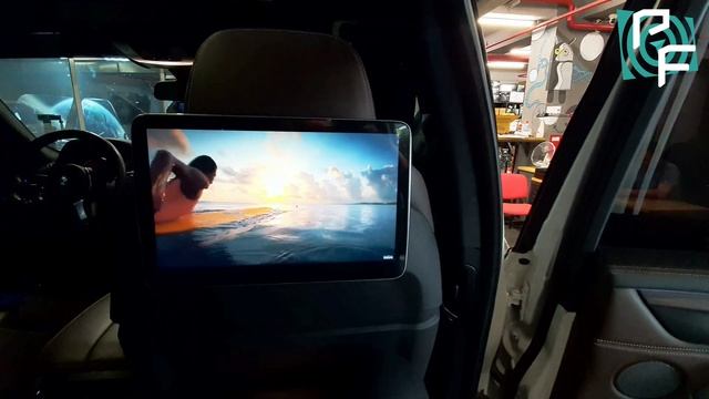 #Монитор_подвесной на подголовник для #BMW5 #BMWX5 #BMW7  #Parafar 12" (2Гб+16Гб) Android 9 #TechBM