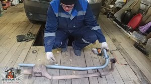 Приемная труба фобос и оригинал сравнение для Рено Логан, Сандеро, Ларгус с 8 клапанным мотором.