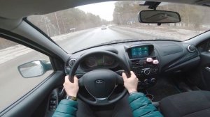 2013 LADA Kalina 1.6 AT - POV TEST DRIVE