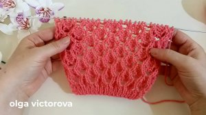 304 Мой любимый АЖУРНЫЙ УЗОР СПИЦАМИ Вязание Узоры спицами Knitting patterns