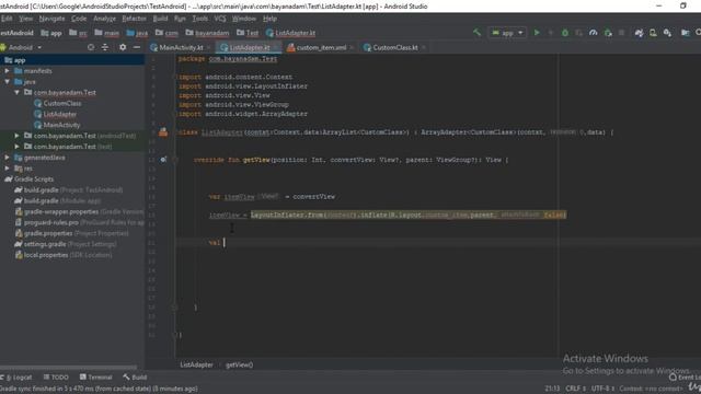 3  Android ListView Project 2  part 3