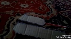 Танк из картона.Сделал Мауса из картона очень круто.