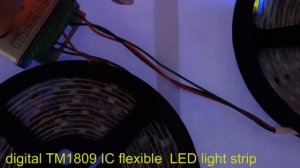 digital dripping glue waterproof TM1809 LED light strip - kutop.com