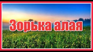 Зорька алая, зорька алая, губы алые, а в глазах твоих неба синь... Красивая и душевная песня!