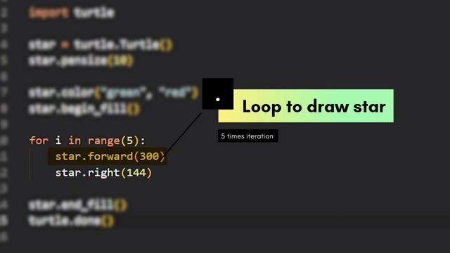 How to Draw a Star with Python Turtle in 3 Minutes смотреть онлайн