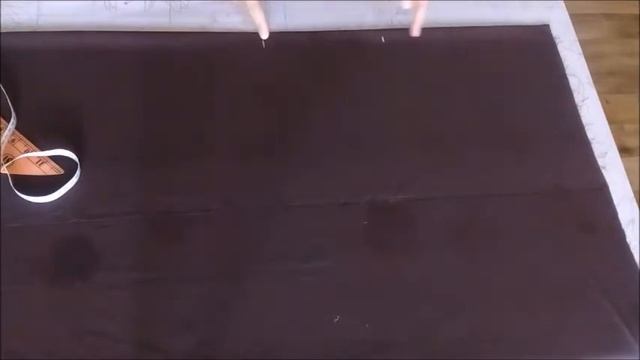 Платье- рубашка, построение спинки на ткани. Часть1 смотреть онлайн