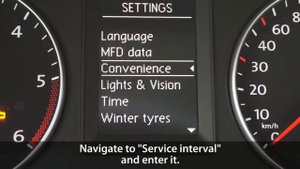 How to reset service interval in VW Golf Passat Jetta Caddy (MFD, MFA, oil change)
