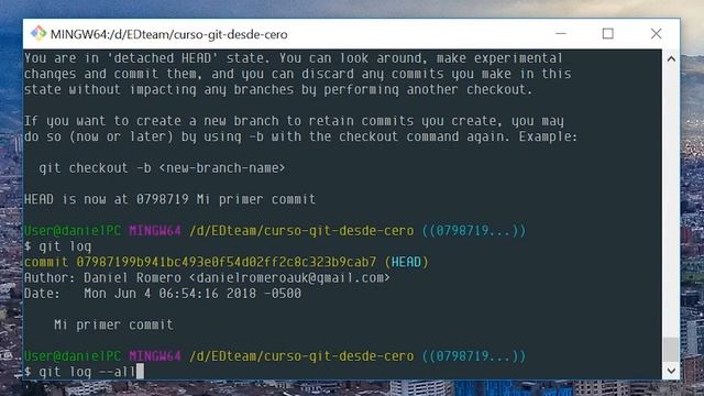 #GitDesdeCero El historial del repositorio смотреть онлайн