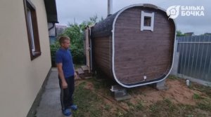 #Отзыв #баня-квадро 4 метра  #баня-бочка