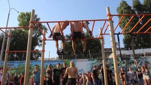 Турнир по воркауту в Саратове. Трюки и выступления