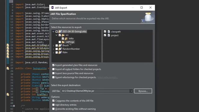 Eclipse | How to create a JAR file using eclipse