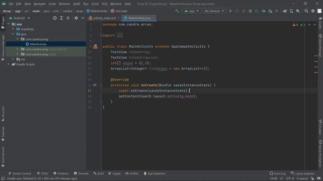 Array & ArrayList | Android Studio смотреть онлайн