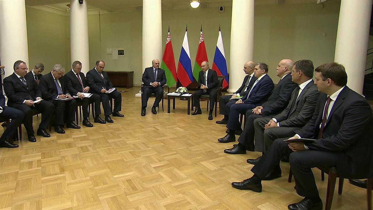 В Петербурге прошли переговоры Владимира Путина и Александра Лукашенко