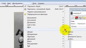 Gimp урок 1, эффект карандашного рисунка