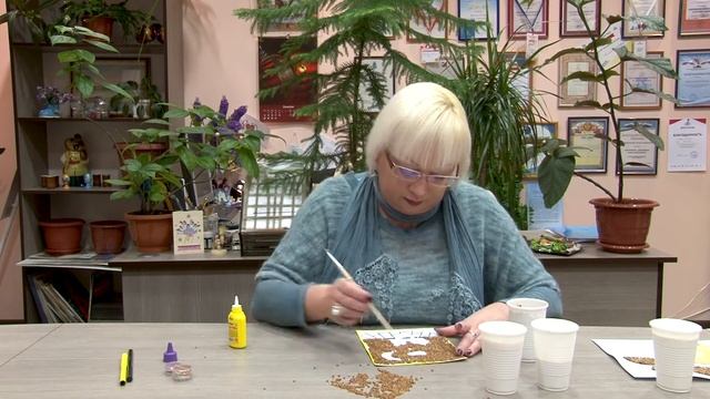 Мастер-класс "Аппликация из крупы" смотреть онлайн