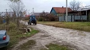 Первый запуск после ремонта кпп трактора т40