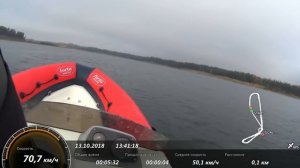 Лодка RIB Fortis 450RV. Вид изнутри на скорости за 70км/ч. Реальный экстрим...