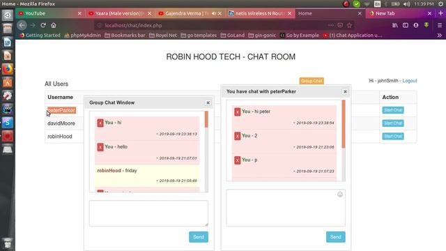 Build Chat Application using PHP Ajax Jquery | Robin Hood Tech смотреть онлайн