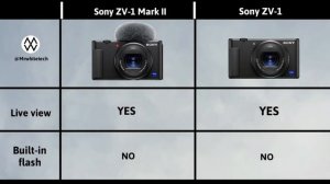 Sony ZV-1 Mark II Vs Sony ZV-1