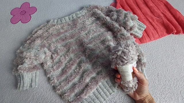 ДЖЕМПЕР ИЗ ПРЯЖИ МЕХ С КОРОТКИМИ РУКАВАМИ